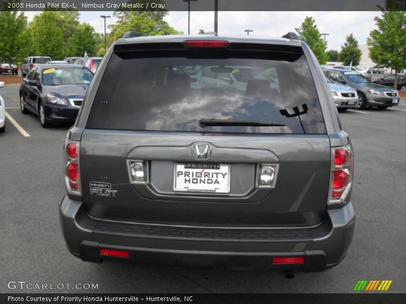 Nimbus Gray Metallic / Gray 2008 Honda Pilot EX-L