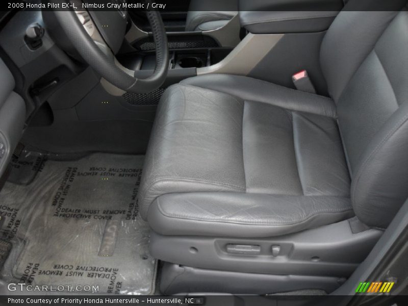 Nimbus Gray Metallic / Gray 2008 Honda Pilot EX-L