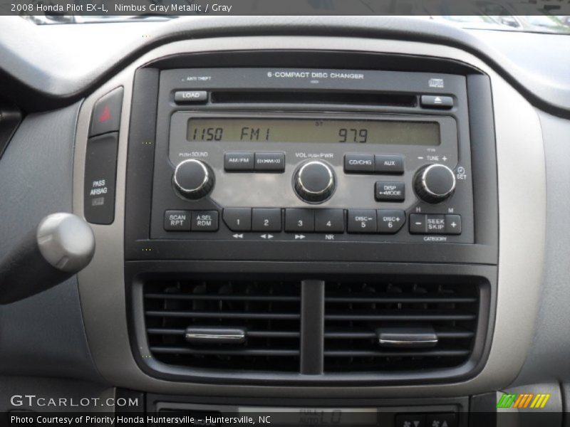 Nimbus Gray Metallic / Gray 2008 Honda Pilot EX-L