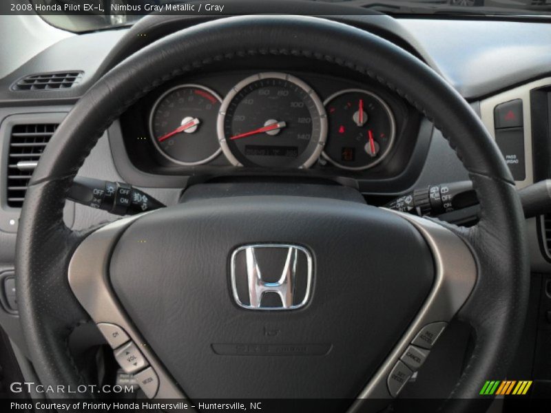 Nimbus Gray Metallic / Gray 2008 Honda Pilot EX-L