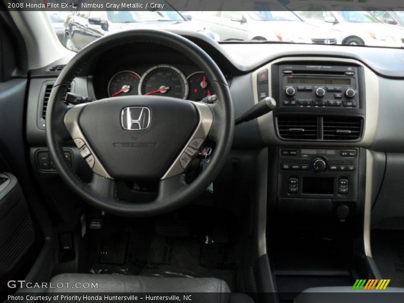 Nimbus Gray Metallic / Gray 2008 Honda Pilot EX-L