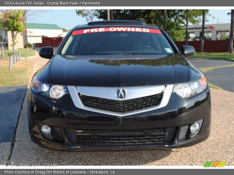 Crystal Black Pearl / Parchment 2010 Acura TSX Sedan