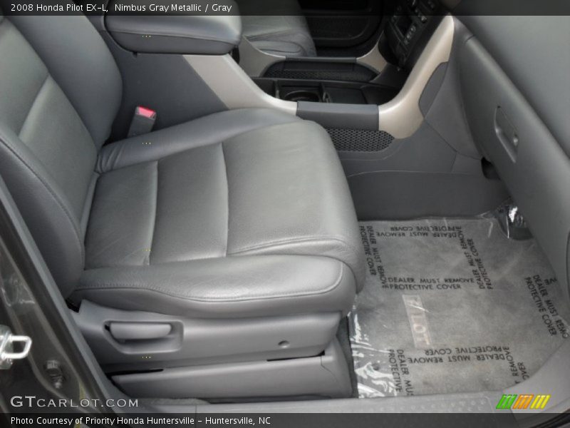 Nimbus Gray Metallic / Gray 2008 Honda Pilot EX-L