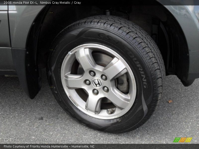Nimbus Gray Metallic / Gray 2008 Honda Pilot EX-L