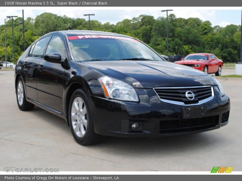 Super Black / Charcoal Black 2008 Nissan Maxima 3.5 SL