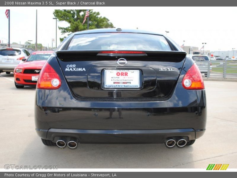Super Black / Charcoal Black 2008 Nissan Maxima 3.5 SL