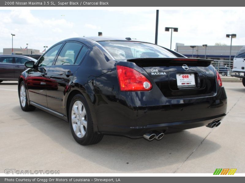 Super Black / Charcoal Black 2008 Nissan Maxima 3.5 SL