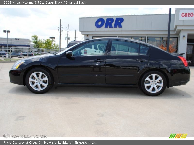 Super Black / Charcoal Black 2008 Nissan Maxima 3.5 SL
