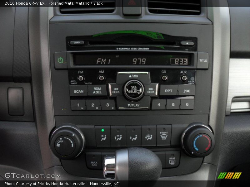 Polished Metal Metallic / Black 2010 Honda CR-V EX