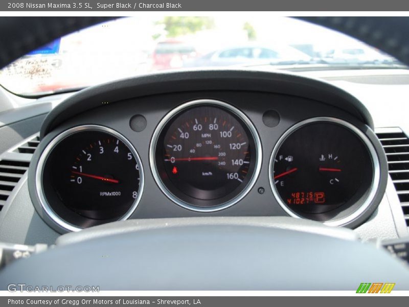 Super Black / Charcoal Black 2008 Nissan Maxima 3.5 SL