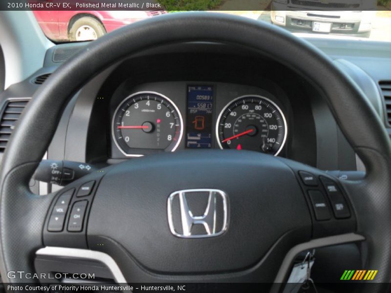 Polished Metal Metallic / Black 2010 Honda CR-V EX