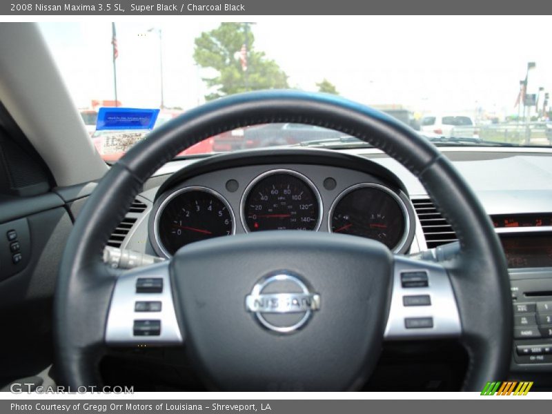 Super Black / Charcoal Black 2008 Nissan Maxima 3.5 SL