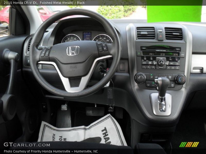 Polished Metal Metallic / Black 2010 Honda CR-V EX