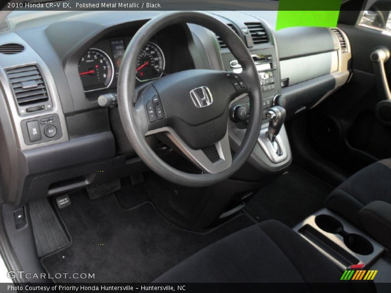 Polished Metal Metallic / Black 2010 Honda CR-V EX