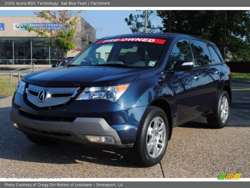 Bali Blue Pearl / Parchment 2009 Acura MDX Technology