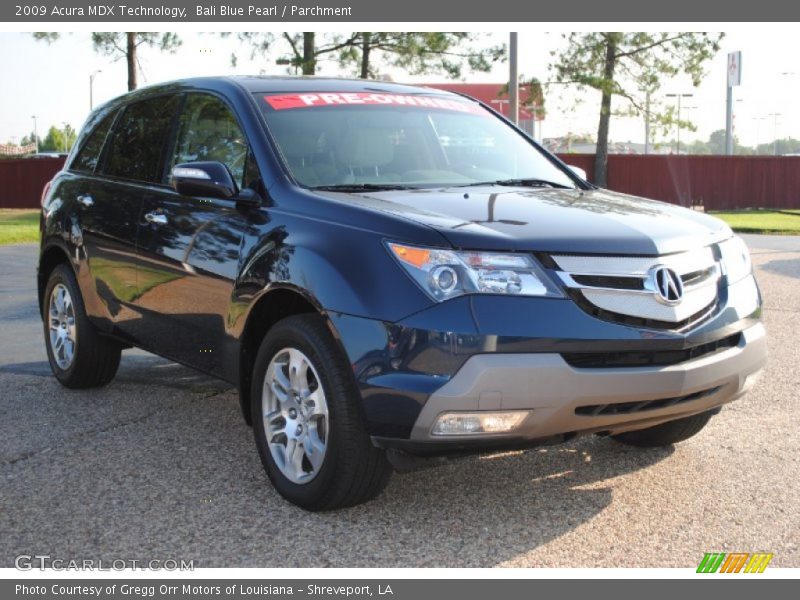Bali Blue Pearl / Parchment 2009 Acura MDX Technology
