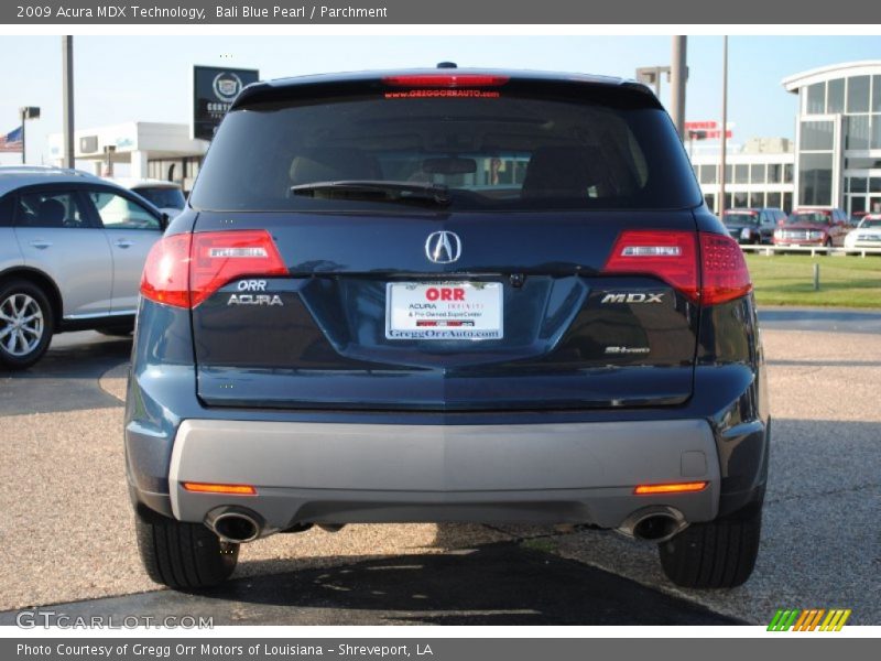 Bali Blue Pearl / Parchment 2009 Acura MDX Technology