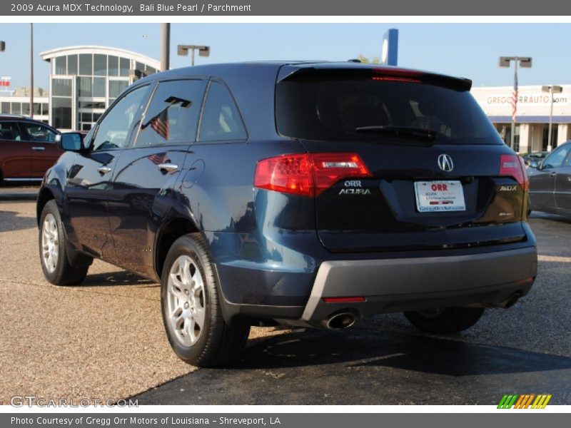 Bali Blue Pearl / Parchment 2009 Acura MDX Technology