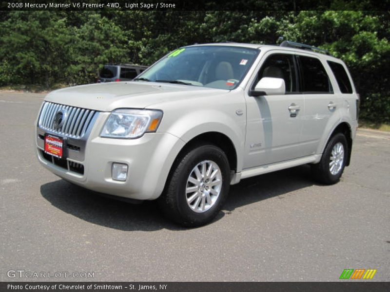 Light Sage / Stone 2008 Mercury Mariner V6 Premier 4WD
