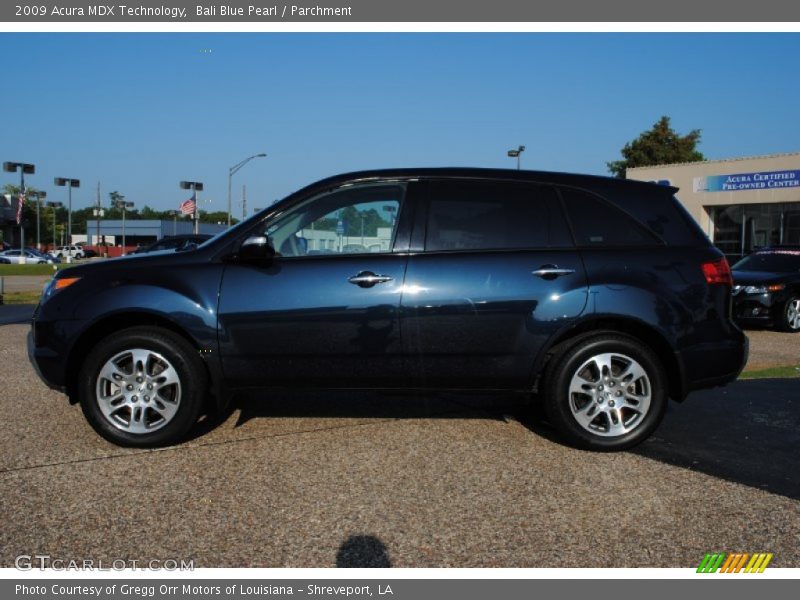 Bali Blue Pearl / Parchment 2009 Acura MDX Technology