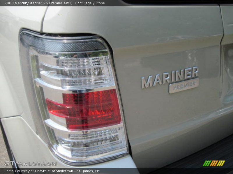 Light Sage / Stone 2008 Mercury Mariner V6 Premier 4WD