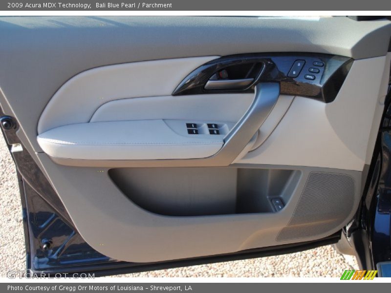 Bali Blue Pearl / Parchment 2009 Acura MDX Technology