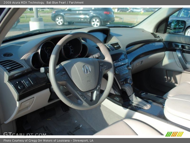 Bali Blue Pearl / Parchment 2009 Acura MDX Technology