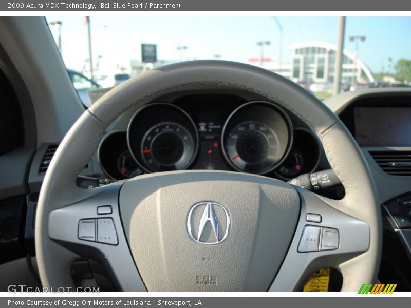 Bali Blue Pearl / Parchment 2009 Acura MDX Technology
