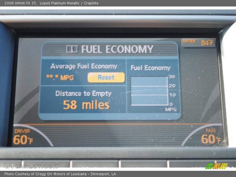 Liquid Platinum Metallic / Graphite 2006 Infiniti FX 35