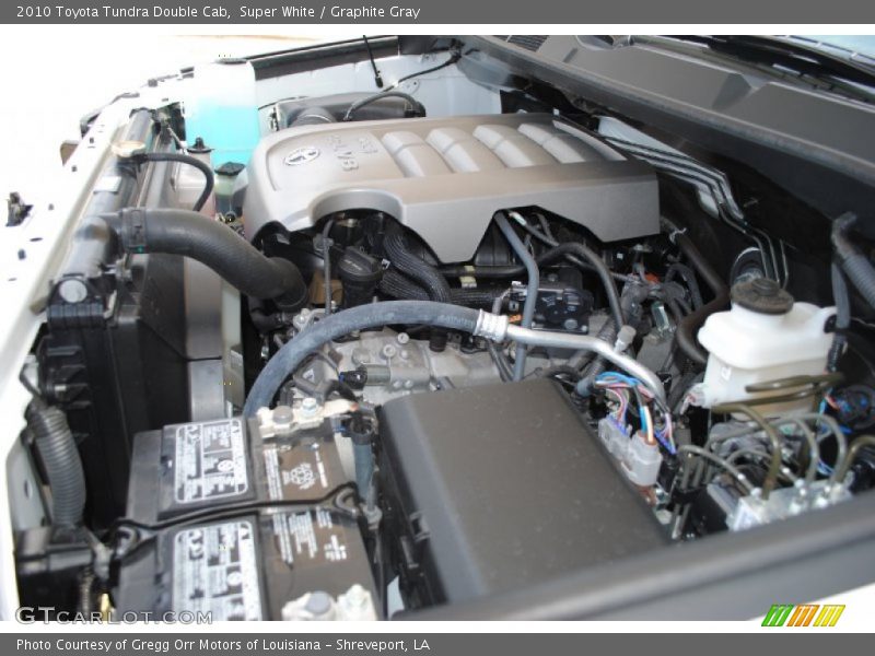 Super White / Graphite Gray 2010 Toyota Tundra Double Cab