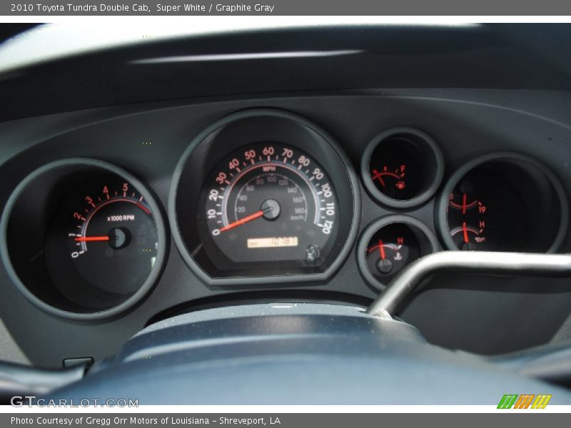 Super White / Graphite Gray 2010 Toyota Tundra Double Cab