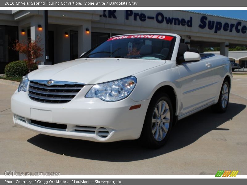 Stone White / Dark Slate Gray 2010 Chrysler Sebring Touring Convertible