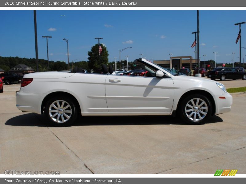 Stone White / Dark Slate Gray 2010 Chrysler Sebring Touring Convertible