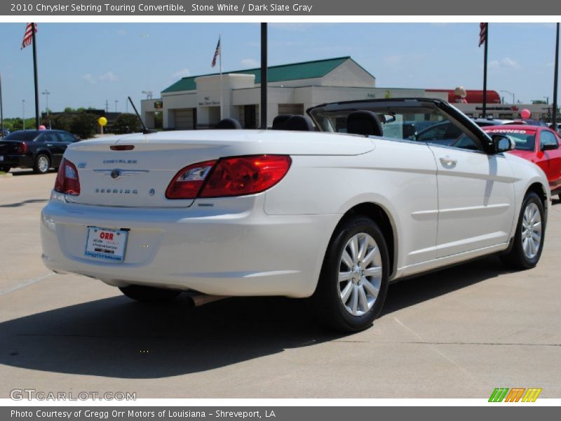 Stone White / Dark Slate Gray 2010 Chrysler Sebring Touring Convertible