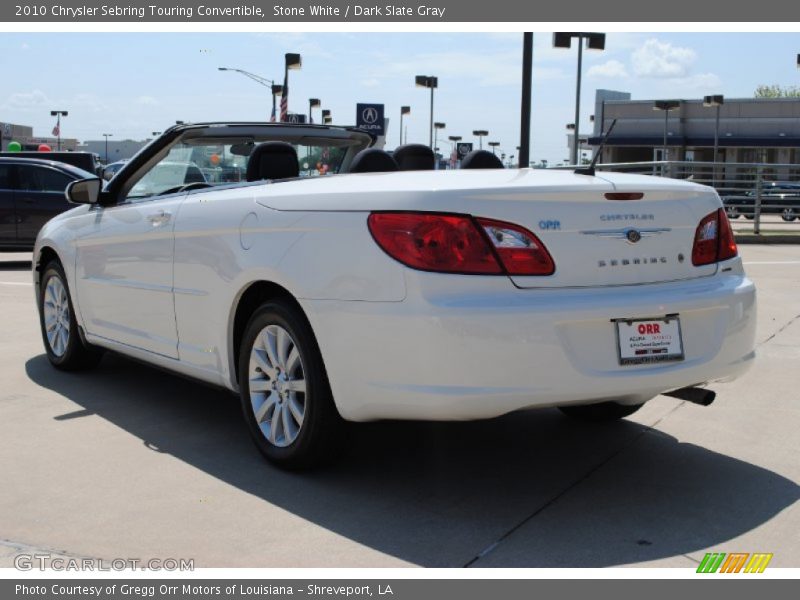 Stone White / Dark Slate Gray 2010 Chrysler Sebring Touring Convertible