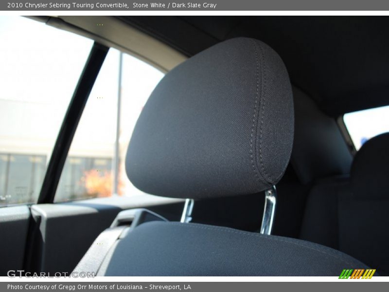 Stone White / Dark Slate Gray 2010 Chrysler Sebring Touring Convertible