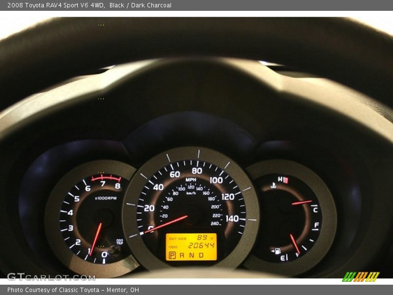 Black / Dark Charcoal 2008 Toyota RAV4 Sport V6 4WD