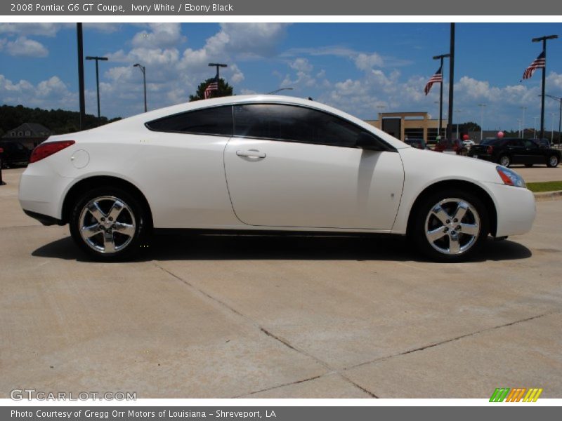 Ivory White / Ebony Black 2008 Pontiac G6 GT Coupe