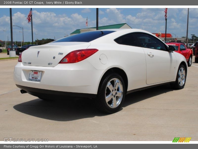 Ivory White / Ebony Black 2008 Pontiac G6 GT Coupe