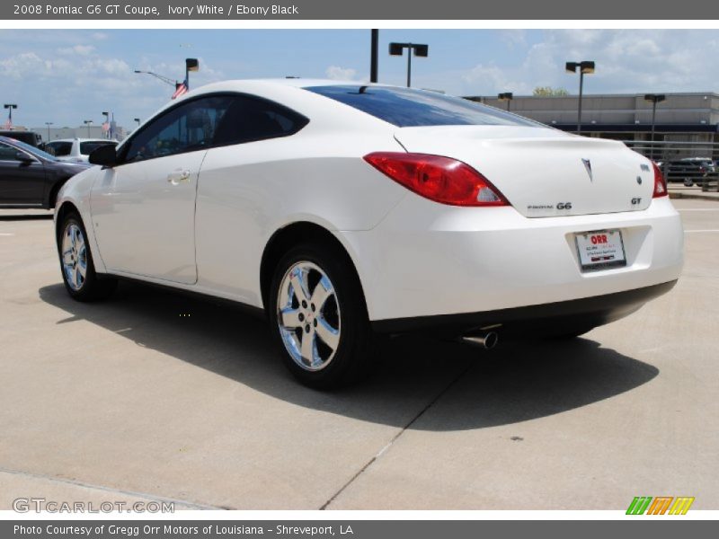 Ivory White / Ebony Black 2008 Pontiac G6 GT Coupe