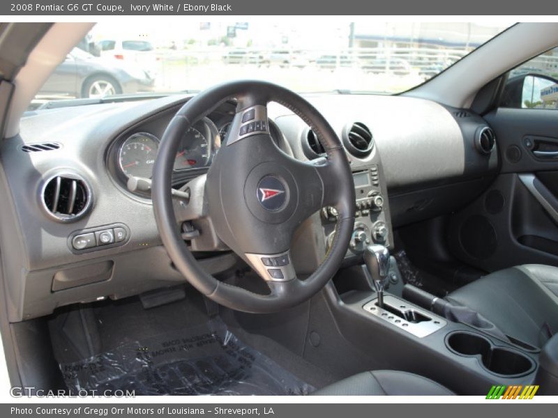 Ivory White / Ebony Black 2008 Pontiac G6 GT Coupe