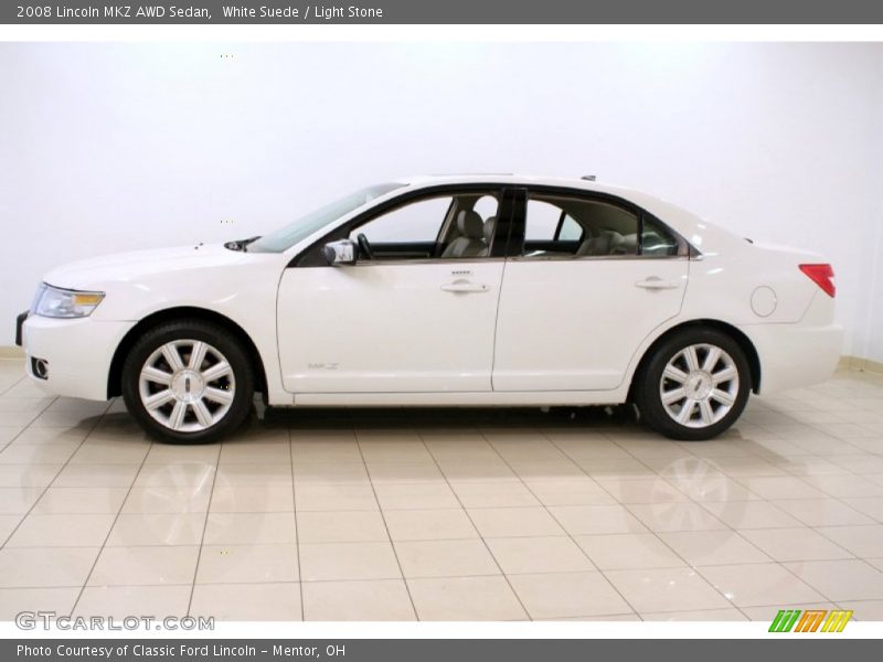 White Suede / Light Stone 2008 Lincoln MKZ AWD Sedan