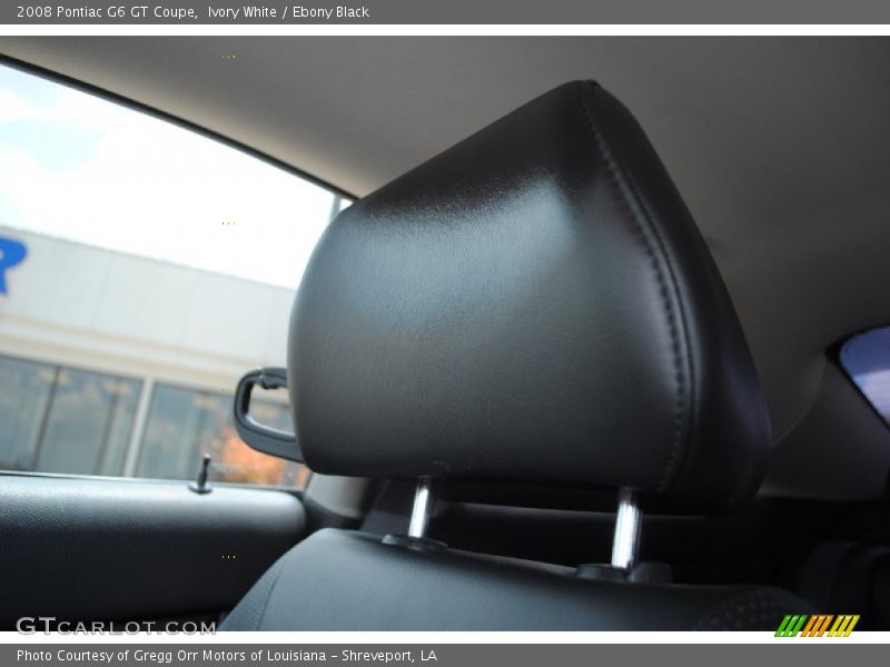 Ivory White / Ebony Black 2008 Pontiac G6 GT Coupe