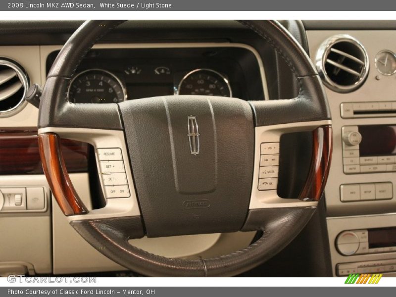White Suede / Light Stone 2008 Lincoln MKZ AWD Sedan