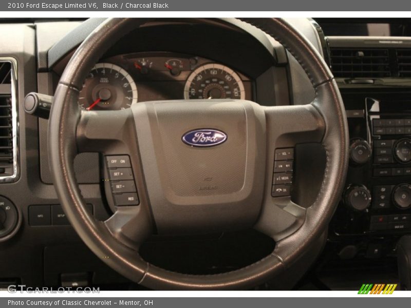 Black / Charcoal Black 2010 Ford Escape Limited V6