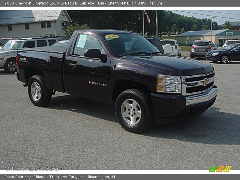 Dark Cherry Metallic / Dark Titanium 2008 Chevrolet Silverado 1500 LS Regular Cab 4x4