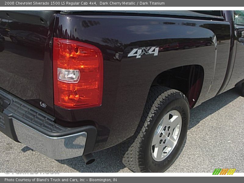 Dark Cherry Metallic / Dark Titanium 2008 Chevrolet Silverado 1500 LS Regular Cab 4x4