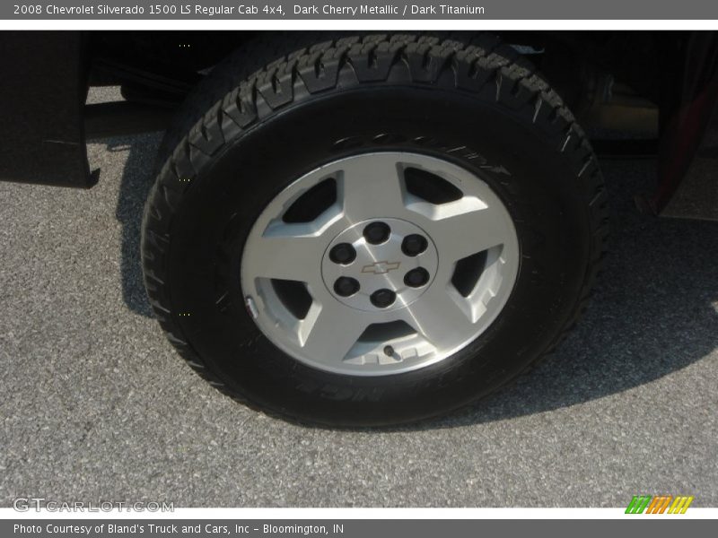 Dark Cherry Metallic / Dark Titanium 2008 Chevrolet Silverado 1500 LS Regular Cab 4x4