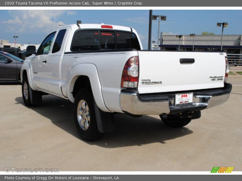 Super White / Graphite Gray 2009 Toyota Tacoma V6 PreRunner Access Cab