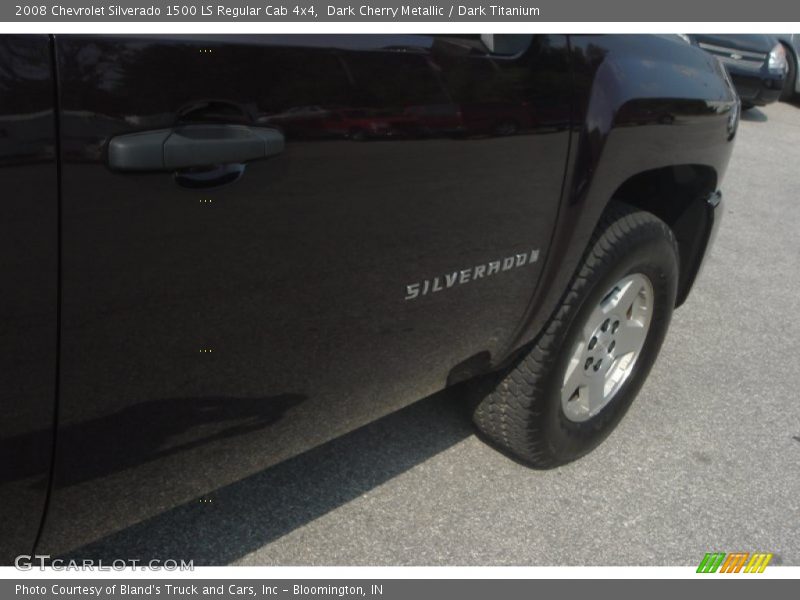 Dark Cherry Metallic / Dark Titanium 2008 Chevrolet Silverado 1500 LS Regular Cab 4x4